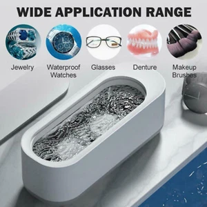 Ultrasonic Jewelry Cleaner Denture Eye Glasses Coin Ring Silver Cleaning Machine - Picture 1 of 12