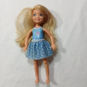 Barbie Doll Club Chelsea Blonde Hair Articulated Knees with Skirt 5.25" - Picture 1 of 11