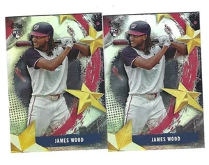 James Wood 2025 Topps Stars of MLB Rookie Cards # SMLB-18, ( 2 cards ) - Picture 1 of 2