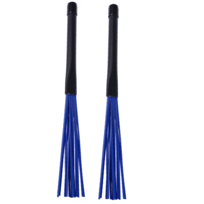 2 peças alças telescópicas retráteis pincéis de bateria de percussão bastões para jazz rock - Imagem 1 de 4