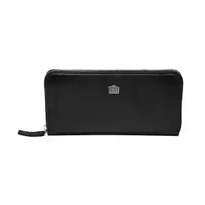 Portafoglio grande con zip Giovanni Raspini in pelle liscia ed argento 925 L0009 - Foto 1 di 1