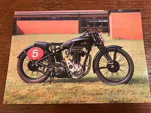 Postal del Museo Nacional de Motocicletas Sunbeam modelo 95R 500cc vintage 1934 (B) - Imagen 1 de 4