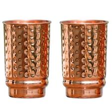 Hammered Pure Copper Tumblers Set of 2, UNLINED, UNCOATED and LACQUER Free | ...