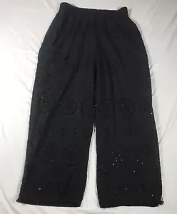 Christian Lacroix High Waist Eyelet Lined Pants Womens M Whimsey-Goth Boho Beach - Picture 1 of 14