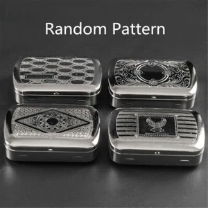 Metal Sliver Cigarette Case Tobacco Rolling Machine Box Storage Container Holder - Picture 1 of 11