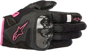 Women's SMX1 Air V2 Street Riding Gloves Black/Fuchsia Medium 3590518-1039-M