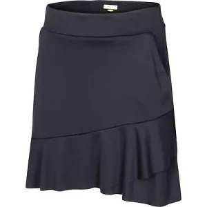 New Greg Norman Womens Crossover Flounce Golf Skort/Skirt Black - Picture 1 of 5