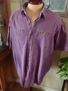 Vintage Carhartt Rugged Outdoor Wear Herren Kurzarm Hemd mit Knopfleiste Größe 2XL - Bild 1 von 9