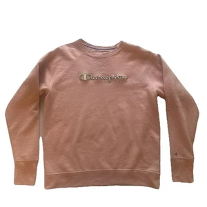 Champion Damas Rosa Sudadera Pullover Talla L - Imagen 1 de 8