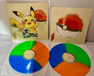 Pokémon Let’s Go Pikachu & Eevee Soundtrack 2×LP Multi-Color Vinyl - Picture 1 of 9