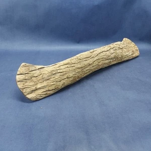 Vintage Live Edge Bark Wooden Canoe Model 24" - Picture 1 of 7