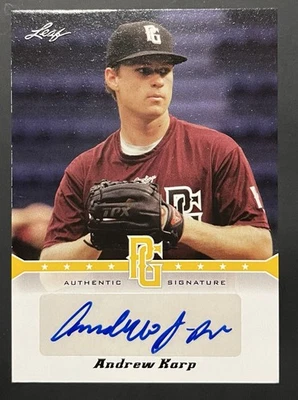 2013 Leaf PG Yellow Auto #A-AK1 Andrew Karp /50 - Image 1 of 2