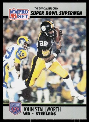 John Stallworth, 1990-91 Pro Set Super Bowl XXV Silver, #51, Pittsburgh, - Image 1 of 2