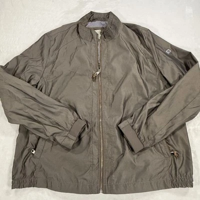 Bugatti Jacket Mens 50 Regular Brown Full Zip Rain Coat Blouson 50R - Image 1 of 4