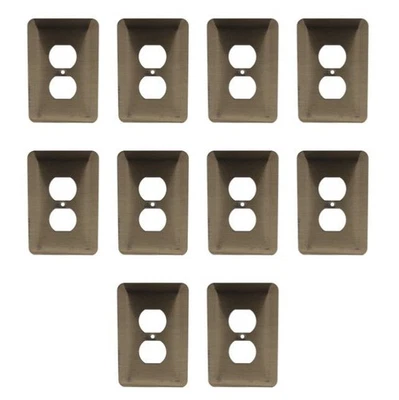 Leviton 89303-ATB 古董黄铜 1-Gang 复式插座壁板 10 件 — 第 1/3 张图片