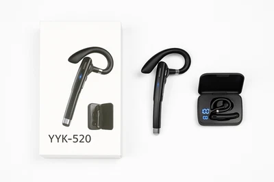 Bluetooth Headset YYK-520 Kabellos Noise Cancelling Freisprechen mit Ladebox - Bild 1 von 4