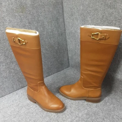 Botas Andaluzas Vince Camuto Para Mujer 7W Cuero Dorado Nogal  Foto 1 de 4