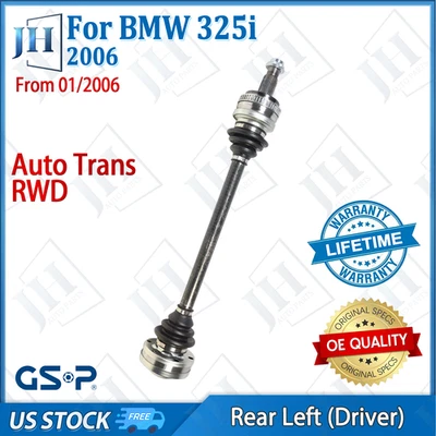 Eje CV conductor trasero izquierdo original para BMW 325i L6-3,0 L 2006 tracción trasera transmisión automática Foto 1 de 4