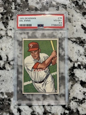 1952 Bowman Del Ennis PSA 4.5 #76 - Image 1 of 2