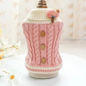 Suéter cálido para mascotas ropa para gatos ropa invierno cachorro gatito trajes - Imagen 1 de 12
