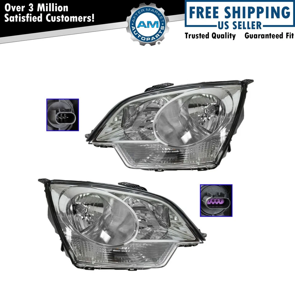 Headlight Assembly Set Fits 12-14 Chevrolet Captiva Sport 08-10 Saturn Vue - Image 1 of 4