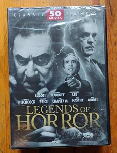 Classic Features Legends of Horror 50 Movies 12 Discs New Sealed - Picture 1 of 2