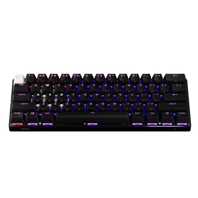 Logitech G PRO X 60 Lightspeed Wireless 60% TKL Gaming Keyboard Black GX Optical - Image 1 of 4