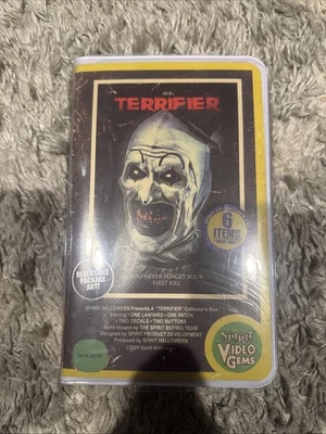 Terrifier Art the Clown Collector’s Box Spirit Halloween 2024 VHS Retro Horror  - Image 1 of 3