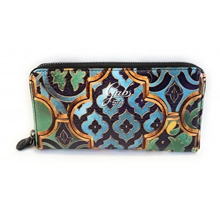 Portafoglio in pelle stampata Donna Gabs GMONEY17 Vetrata Ornamentale Made in It - Immagine 1 di 1