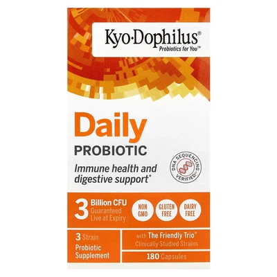 Kyo-Dophilus®, ежедневный пробиотик, 180 капсул - Изображение 1 из 3