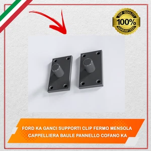 Ford KA Ganci Mensola Cappelliera Baule – Set 2 Clip Rinforzate 2008-2017 - Foto 1 di 4