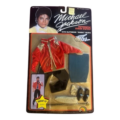 Conjunto vintage 1984 LJN Michael Jackson auténtico escenario "Beat It" #7810 nuevo Foto 1 de 2