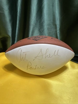 Fútbol americano Art Shell autografiado 75 aniversario de la NFL - sin certificado de autenticidad - Oakland Raiders Foto 1 de 4