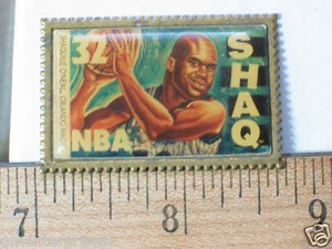 Vintage Shaquille O'Neal Basketball  Stamp Pin - Picture 1 of 1