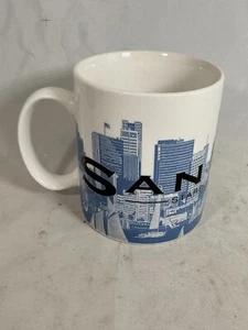 Vintage 2002 San Diego Starbucks Ceramic Mug Cup Skyline Series One 18 Oz - Picture 1 of 6