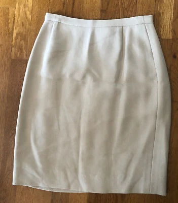 Max Mara Womens Size 10 Tan Pencil Skirt Wool Blend Lined - Image 1 of 4