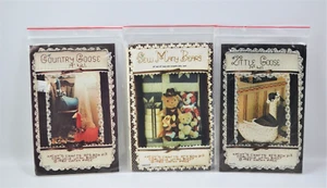 Konvolut 3 Vintage 1982 Kathy’s Crafts Muster 2 Gans und 1 Bär - Bild 1 von 9