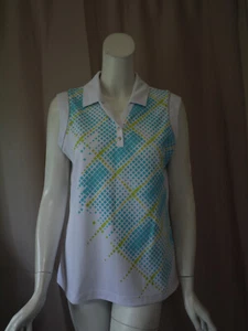 Camiseta sin mangas blanca sin mangas de golf Nivo talla L excelente - Imagen 1 de 6