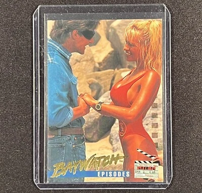 PAMELA ANDERSON 1995 Baywatch Sports Time TV Series Trading Card #87 NM PSA - Image 1 of 2