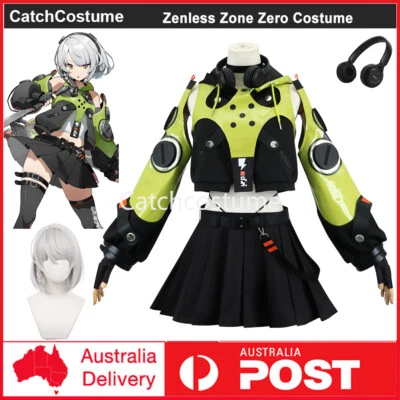 Zenless Zone Zero Anby Demara Cosplay Costume Wig Halloween Party Outfits Suit — 第 1/4 张图片