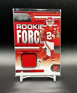 2022 Panini Absolute Skyy Moore RC Rookie Force Patch Relic Card KC Chiefs - Picture 1 of 2