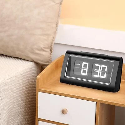 Flip Desk Clock Auto Flip Digital Alarm Clock Snooze Clock Digital Clock Large - Image 1 of 4