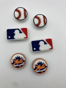 MLB New York Mets Equipo de Béisbol Para Crocs Zapatos Dijes Jibbitz - 6 Piezas - Imagen 1 de 1