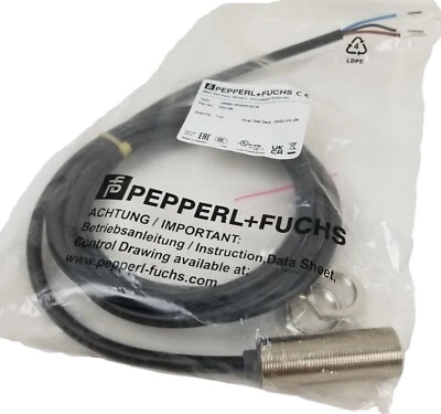 Pepperel+Fuchs NBB8-18GM50-E2-M Inductive Proximity Sensor 8mm 5-60Vdc NEW - Image 1 of 4