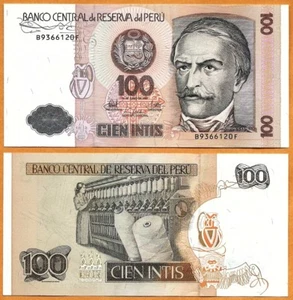 Billete de 100 Intis PERÚ 1987 UNC P-133 - Imagen 1 de 1