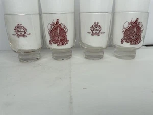 Juego de 4 vasos de bar vintage Sinton Hotel Cincinnati Ohio mediados de siglo - Imagen 1 de 13