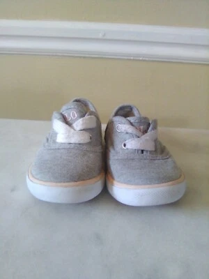 Polo Ralph Lauren Niños Pequeños Talla 5 Gris Tela Superior Con Cordones Tenis Zapatos Foto 1 de 4