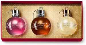 Molton Brown Bath & Shower Gel Festive Christmas Bauble Gift Set 3 x 75ml - Picture 1 of 6