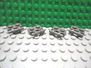 Lego 4 Classic Dark Gray 1x2 plate with side handle - Picture 1 of 1