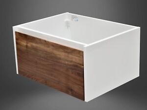 Bathroom Wall Hung Vanity Unit Cabinet  600 750 & 900 Timber Drawers Model SIA